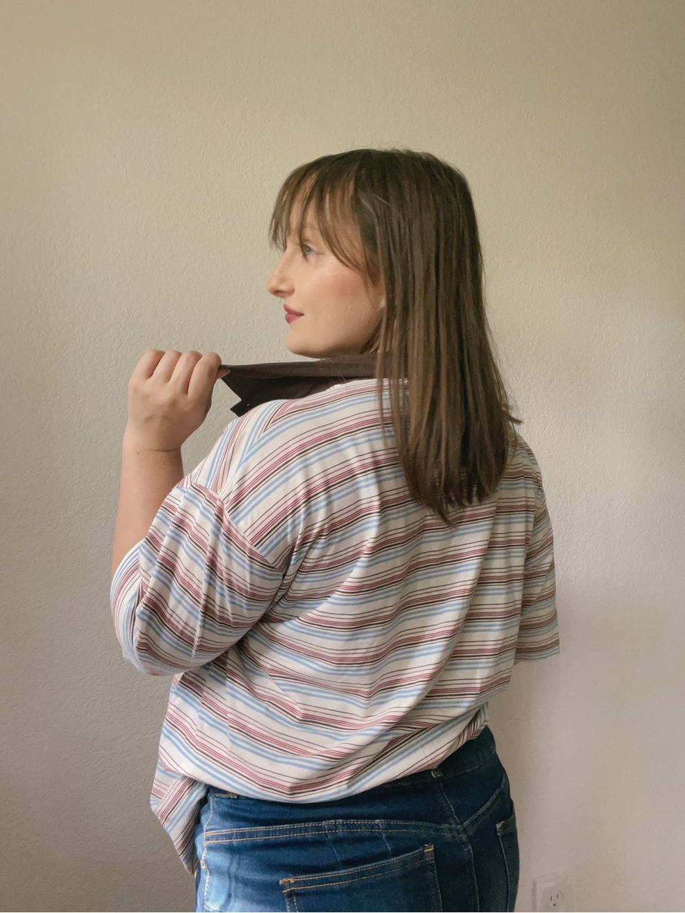 Brown Striped Polo - Picture 2 of 5